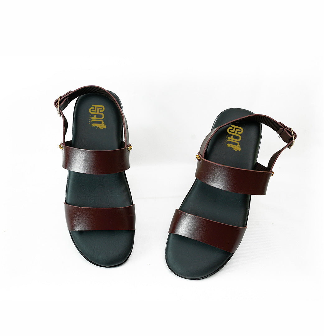 Handmade Leather Classic Brown Sandal - SR-062
