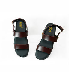Handmade Leather Classic Brown Sandal - SR-062